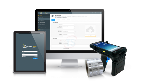 Wasp AssetCloud Complete RFID (5 Users, 1 Year Subscription) with Wasp DR5 + RFID Sledge