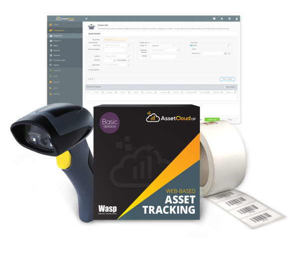 Wasp AssetCloudOP Basic - 1 user w/WWS650 and Asset Tags
